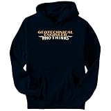 Geotechnical Engineer Who Thinks Occupations Mens Hoodie (Navy Blue, Sizes X-Small - XXX-Large)