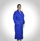 Turkish Terry Bathrobe, 100% Pure Turkish Cotton, Shawl Collar Terry Robe for Woman and Men, Made in Turkey by Robemart