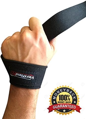 Lifting Straps - (Pair) Black Padded Durable Cotton Straps, Best For Crossfit, Powerlifting, Bodybuilding, Deadlift &amp; Fitness For Men And Women, Satisfaction Guaranteed, Makes A Great Gift