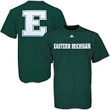adidas Eastern Michigan Eagles Green Prime Time T-shirt