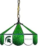 NCAA Michigan State Spartans 14 Tiffany Style Hanging Lamp
