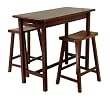 3-pc. Table and Stool Set - Walnut