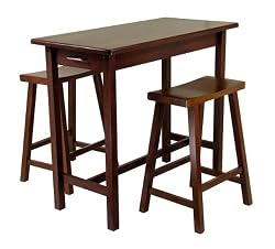 3-pc. Table and Stool Set - Walnut