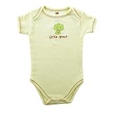 Hudson Baby Organic Bodysuit - Broccoli Ecru - 0-3 Months