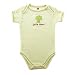 Hudson Baby Organic Bodysuit - Broccoli Ecru - Newborn