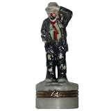 Flambro Emmett Kelly Junior Figural Porcelain Trinket Pill Ring Box 9836 - Looking Out to See