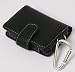 Electronics : Soft leather Black case for Creative Zen with Belt Clip