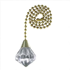 Acrylic Diamond Ceiling Fan Pull Chain by 