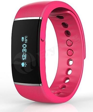 ORDRO S55 0.91" IOS6.0 or Beyond Android 4.3 or Beyond Pedometer Call Alert, Messeage Alert Smart Bracelet , Pink