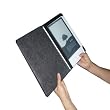 TrendyDigital Kindle DX Leather Cover, Leather Jacket for Kindle DX, Black