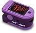 Acc U Rate Pro Series CMS 500DL Fingertip Pulse Oximeter Blood Oxygen Saturation Monitor with silicon cover, batteries and lanyard