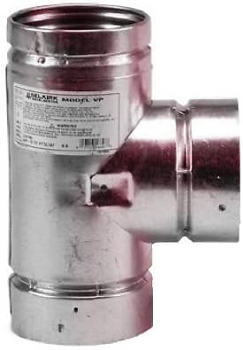 Selkirk 3VP-TS Pellet Stove Pipe Tee With Cap-3" GALV PELLET E/CAP TEE