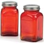 Rsvp- Retro Red Glass Salt & Pepper Shakers