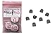 High Heel Tips Replacement Dowels (6 Pair) - Black, Medium