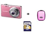 from Panasonic Panasonic Lumix FS16 Digital Camera - Pink (14.1MP, 4x Optical Zoom) 2.7 inch LCD  + Pink Case + 4GB SDHC Memory Card