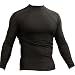 Grappling Rash Guard - Piranha Gear- Small Oval - Black Long Sleeve