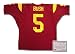 Reggie Bush USC Trojans NFL Hand Signed Authentic Style Home Red Football Jersey NCAA Football
