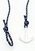 Golastartery Fashion Punk Style Alloy Bangle Weave Wax Rope Bracelets Anchors Cuff Bracelets