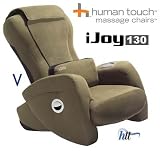 iJoy 130 BONE Human Touch Massage Chair + Ottoman 2.0 Calf and Foot Massager