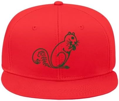 Squirrel Red Adjustable Snapback Cap Cotton Mablewillia Hat Hip Hop Caps Male/female