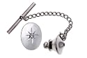 Sterling Silver Diamond Starburst Tie Tack