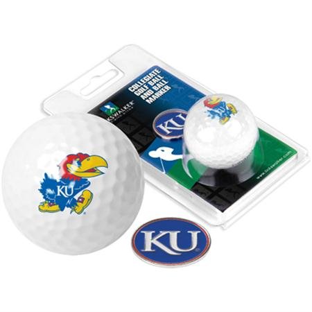 Kansas Jayhawks Ku Ncaa Collegiate Logo Golf Ball Ball Marker