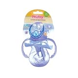 Luv N Care 3 Stage 7oz Nuby No-Spill Bottle, Blue-Green