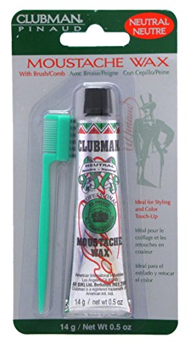 Clubman Moustwax With Brush White (Neutral)