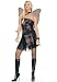 Sexy Goth Punk Fairy Halloween Costume With Wings