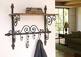 Iron Swirl Wall Shelf