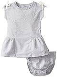 Nautica Baby-Girls Infant French Terry Rope Dress, Lt Grey Heather, 24 Months