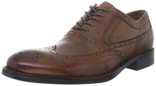 Johnston & Murphy Men's Tyndall Wing Tip Oxford,Tan Italian Calfskin,12 M US