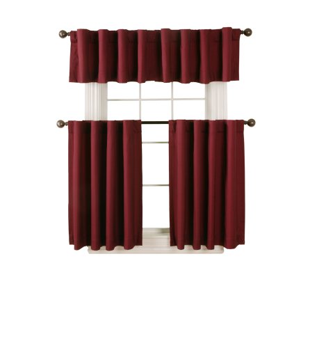 firefend Thermal Back Tab Drapery, 50-Inch by 36-Inch, Cabernet