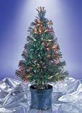 Weihnachtsbaum mit Fiberoptikbeleuchtung und Farbwechsel 55 cm