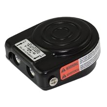 Linemaster 3B-30A2-S Compact Airval Foot Switch, 3-Way Pneumatic, Single Pedal, Momentary, Single Stage, No Guard, Black