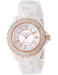 Swiss Legend Womens 20051-WWWRR Karamica White High Tech Ceramic Diamond Watch