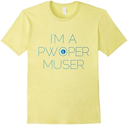 Men's PWOPER MUSER T Shirts woman's tees Large Lemon