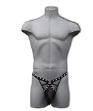 Male Power Men's Fetish Lingerie, Aviator, Black, SM/Med