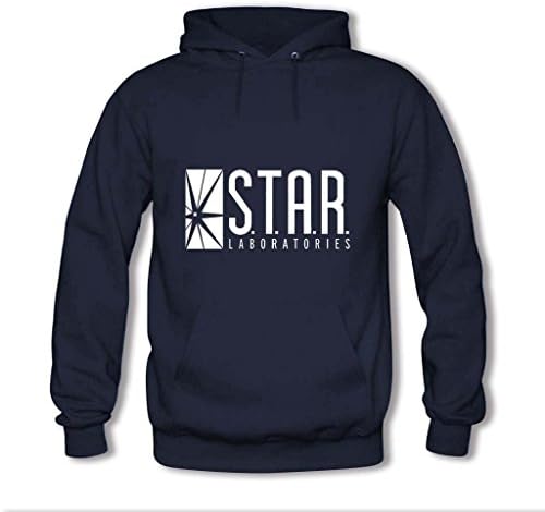 Saoor Custom Unisex Star Labs Kids Boys And Girls Men's and Women's Hoody Hoodie Hooded Sweatshirt Blue Large