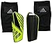 adidas Performance Ghost Pro Shin Guards, Solar Yellow/Black/Iron Metallic Grey, Small