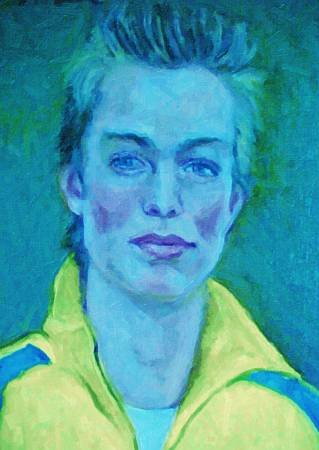 Custom Order #WW-WHH, Oil on Canvas, Custom Painting of The Person You Love, For 1 Person of Customer's Choice, Style: Expressionism, with Signature Text 