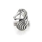 Bling Jewelry Equestrian Horse 925 Sterling Silver Animal Bead Compatible with Pandora Chamilia and Trolls Beds
