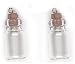 MINIATURE GLASS BOTTLE with STOPPER and LOOPS - spice apothecary