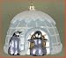 Margaret Cobane Glass Ornament - Pookie Penguin Igloo