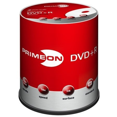 PrimeOn DVD+R Disc (4,7GB, 16x bedruckbar Oberfl&auml;che, Photo-On-Disc 100 St&uuml;ck) Preisvergleich