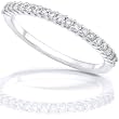 1/4 ctw Round Brilliant Diamond Wedding Band in 14kt White Gold