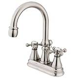 Kingston Brass KS2618BX 4-Inch Centerset Lavatory Faucet, Satin Nickel by Kingston Brass