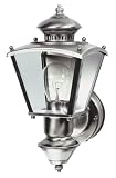 Heath Zenith SL-4150-SC Motion-Activated Four-Sided Coach Light, Pewter