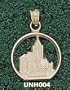 Univ Of New Hampshire "T Hall" Gold Plated Charm/Pendant