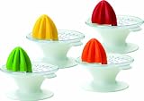 Emsa Citrus Press Innovation Press-Rotation, with Yellow Reamer and White Base